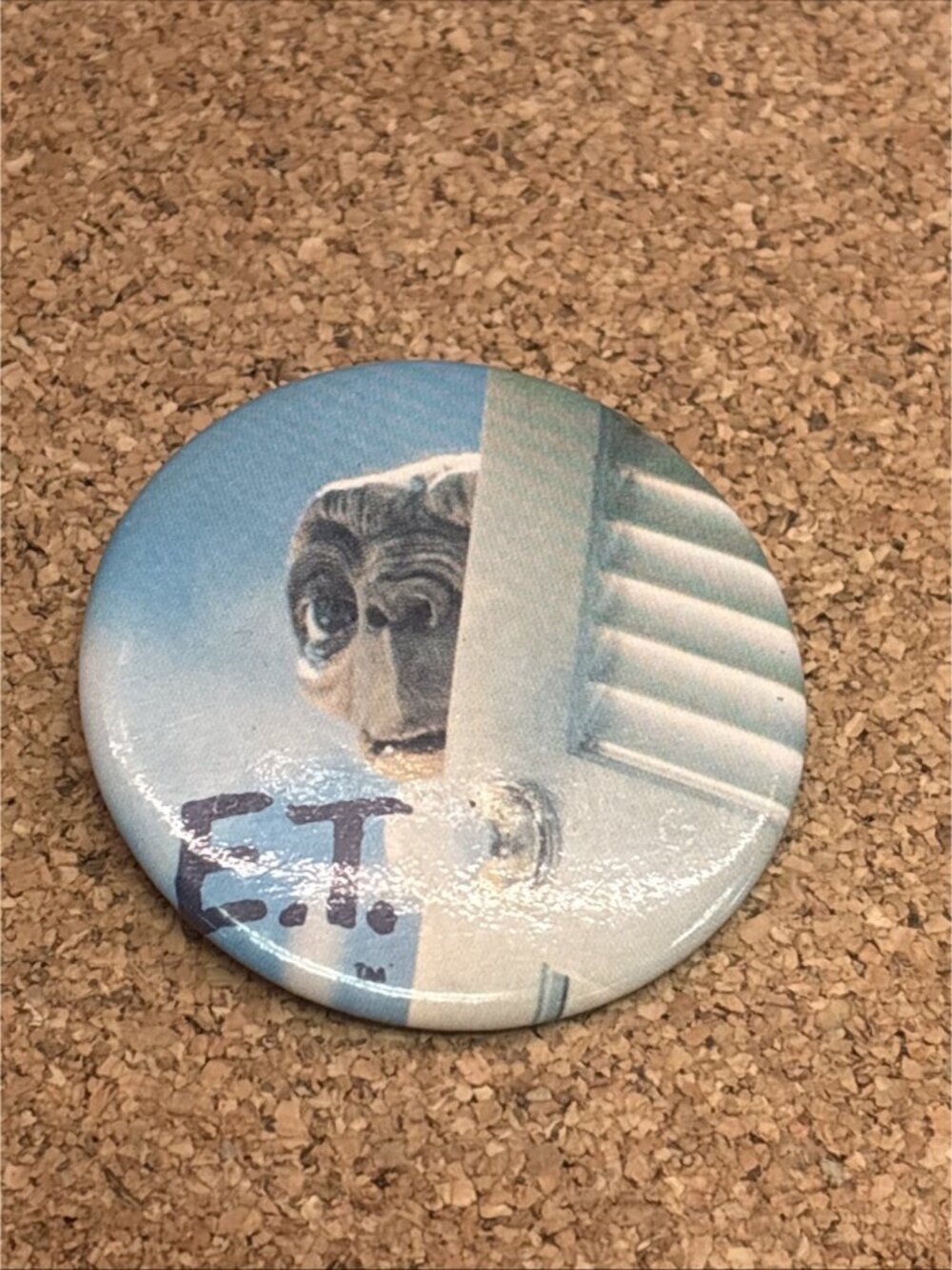E.T. Pin The Extra-Terrestrial Button Vintage 2”